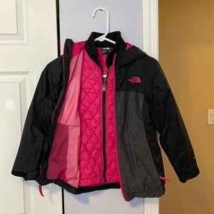 The North face, wind breaker with inner liner